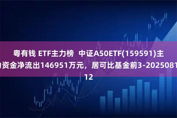 粤有钱 ETF主力榜  中证A50ETF(159591)主力资金净流出146951万元，居可比基金前3-20250812