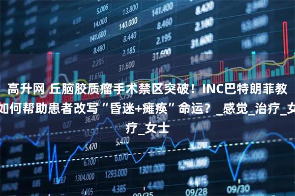 高升网 丘脑胶质瘤手术禁区突破！INC巴特朗菲教授如何帮助患者改写“昏迷+瘫痪”命运？_感觉_治疗_女士