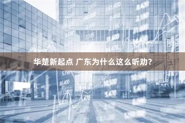 华楚新起点 广东为什么这么听劝？